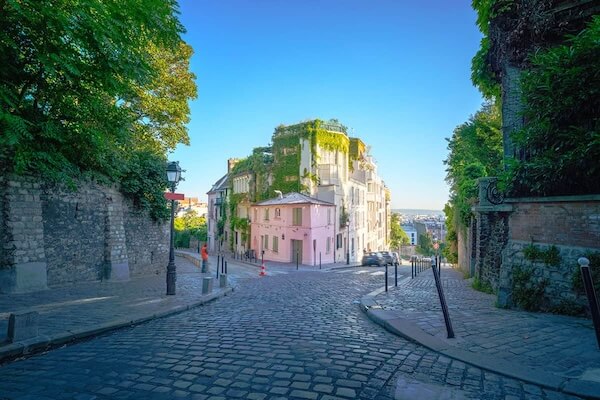 Die süßen Straßen von Montmartre