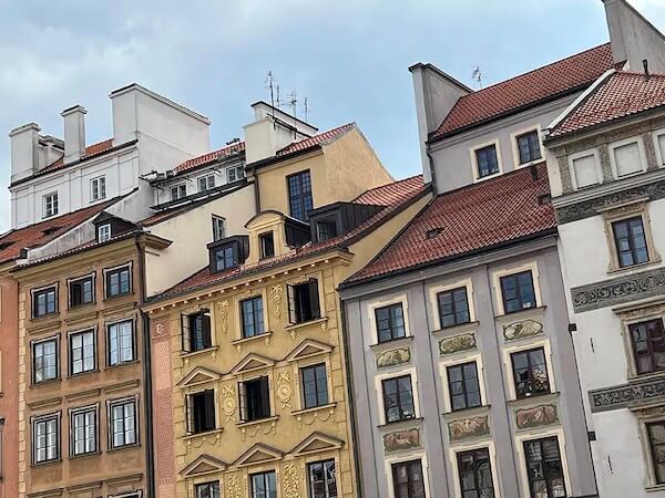 Historische Gebäude in Warschau, Polen